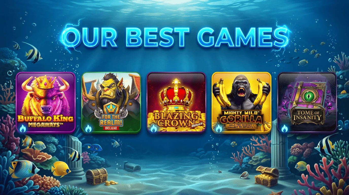 Popular online slots gaming lobby